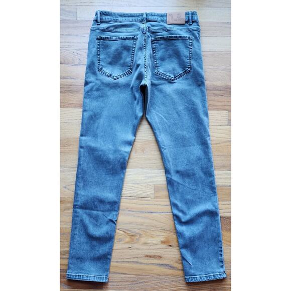 ZLZ Denim Men's Gray Green Slim Fit Jeans - Size 32 W - Picture 2 of 7